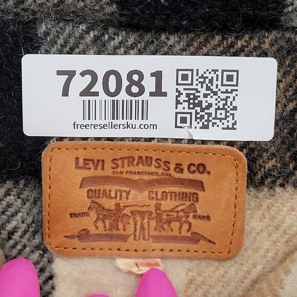 Vintage 70s LEVIS Barn Jacket Womens XL 22x26 Blanket-Lined - Picture 8 of 16